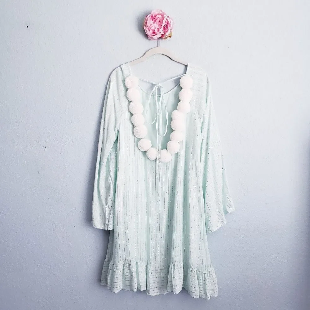 Sundress Indiana Dress Pom Pom Coverup in Roma Pool